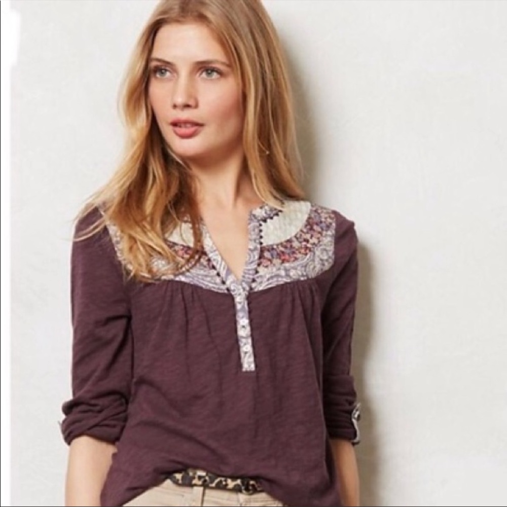 Anthropologie Akemi + Kin Caroline Top Large